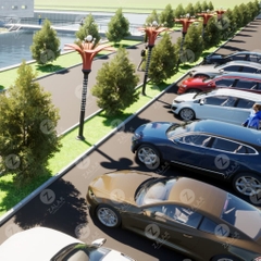 Đèn LED Cảnh Quan Kiểu Bông Hoa 6 Cánh Cho Dự Án Chỉnh Trang Chiếu Sáng Đô Thị, Thành Phố, Trung Tâm