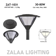 Đầu Cột Đèn Chiếu Sáng Công Viên, Khu Đô Thị Mới ZAT-1031 30-80W H3-6M ZALAA