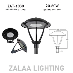 Đầu Đèn LED Chiếu Sáng Công Viên, Cảnh Quan Đô Thị ZAT-1030 20-60W H3-6M ZALAA