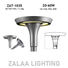 Đầu Cột Đèn Chiếu Sáng Công Viên, Khu Đô Thị Mới ZAT-1035 20-60W H3-6M ZALAA