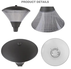 Đầu Cột Đèn Chiếu Sáng Công Viên, Khu Đô Thị Mới ZAT-1032 20-60W H3-6M ZALAA