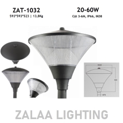 Đầu Cột Đèn Chiếu Sáng Công Viên, Khu Đô Thị Mới ZAT-1032 20-60W H3-6M ZALAA