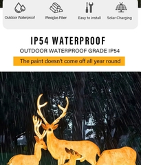 Đèn LED Decorative Tạo Hình 3D Đàn Hươu Deer phát sáng từ Sợi Thủy Tinh Nhựa Zalaa dành cho Dự án Vườn Ánh Sáng