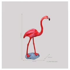 Đèn LED Fiberglass Sợi Thủy Tinh Nhựa tạo hình 3D Chim Hồng Hạc Flamingo phát sáng Zalaa dành cho Dự án Vườn Ánh Sáng