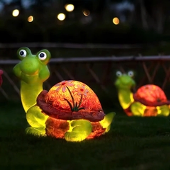 Đèn LED Fiberglass Sợi Thủy Tinh Nhựa tạo hình 3D Con Rùa Turtle phát sáng Zalaa dành cho Dự án Vườn Ánh Sáng