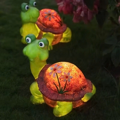 Đèn LED Fiberglass Sợi Thủy Tinh Nhựa tạo hình 3D Con Rùa Turtle phát sáng Zalaa dành cho Dự án Vườn Ánh Sáng