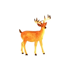 Đèn LED Fiberglass Sợi Thủy Tinh Nhựa tạo hình 3D Con Hươu Deer phát sáng Zalaa dành cho Dự án Vườn Ánh Sáng