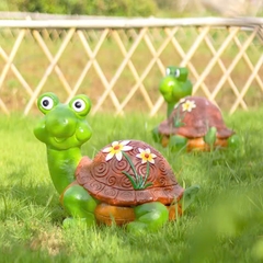 Đèn LED Fiberglass Sợi Thủy Tinh Nhựa tạo hình 3D Con Rùa Turtle phát sáng Zalaa dành cho Dự án Vườn Ánh Sáng