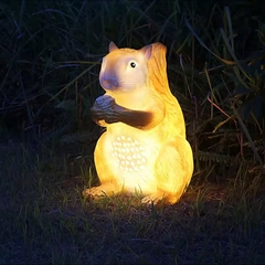 Đèn LED Fiberglass Sợi Thủy Tinh Nhựa tạo hình 3D Con Sóc Squirrel phát sáng Zalaa dành cho Dự án Vườn Ánh Sáng