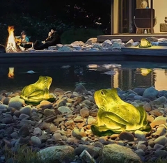 Đèn LED Fiberglass Sợi Thủy Tinh Nhựa tạo hình 3D Con Ếch Frog phát sáng Zalaa dành cho Dự án Vườn Ánh Sáng