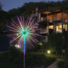 Đầu đèn trang trí kiểu Pháo Hoa đổi màu RGB  LED 500W 36 đầu ống H2000 D3000 | cho Cột cao từ 4met