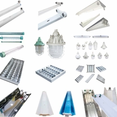 Đèn LED Phòng Sạch Chất Lượng Cao - Âm trần, Gắn nổi, Máng chống nổ, Chống ẩm, Tuyp LED, V-shape, Bán nguyệt