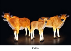 Đèn LED Tạo Hình Điêu Khắc 3D Chim Thiên Nga phát sáng Zalaa dành cho Dự án Vườn Ánh Sáng