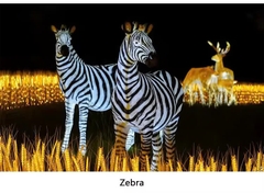 Đèn LED Tạo Hình Điêu Khắc 3D Chim Thiên Nga phát sáng Zalaa dành cho Dự án Vườn Ánh Sáng