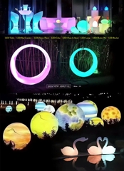 Đèn LED Trang Trí Cảnh Quan hình Con Hạc và Thiên Nga Phát sáng Zalaa cho các Dự án Vườn Ánh Sáng mới