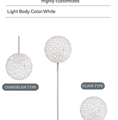 Đèn LED Trang Trí Cảnh Quan kiểu Bông Hoa Sắt rỗng bóng tròn đôi ZALAA ZSV-FlowerIron D40-D100cm, H60-180CM | Báo Giá