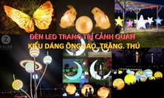 Đèn LED Trang Trí Tạo Hình Mô Phỏng của Zalaa cho các Dự án chiếu sáng cảnh quan Sân vườn, Công viên, điểm Checkin