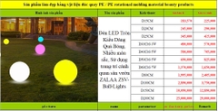 Đèn LED Tròn Kiểu Dáng Quả Bóng, Nhiều màu sắc, Sử dụng trang trí cảnh quan sân vườn ZALAA ZSV-Ball-Lights