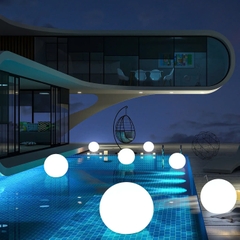 Đèn LED Tròn Kiểu Dáng Quả Bóng, Nhiều màu sắc, Sử dụng trang trí cảnh quan sân vườn ZALAA ZSV-Ball-Lights