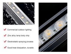 Đèn LED Tuyến Tính chiếu sáng mặt tiền Tòa Nhà Building Cao Tầng có lập trình DMX512 Rgb hiệu ứng thay đổi màu sắc theo tùy chỉnh