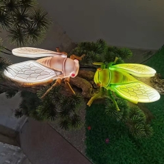 Đèn LED ZALAA Mô Hình Ve Sầu Simulation Golden Cicada Light cho Vườn Ánh Sáng / Light Garden