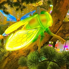 Đèn LED ZALAA Mô Hình Ve Sầu Simulation Golden Cicada Light cho Vườn Ánh Sáng / Light Garden
