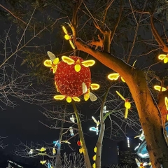 Đèn LED ZALAA Mô Phỏng Hình Tổ Ong Vàng Cho Dự Án Chiếu Sáng Cảnh Quan Sân Vườn