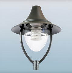 BÓNG ĐÈN MIRIA - Đầu Đèn Trang Trí Công Viên /Cảnh Quan Sân Vườn cho cột từ 3-10m