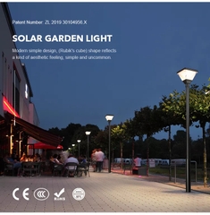 Đèn Năng Lượng Mặt Trời ZG-GGD002 ZALAA cho cột cao 2-4m Chiếu sáng Cảnh Quan Sân Vườn