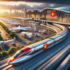 Đèn Pha LED Chiếu Sáng Nhà Ga Bến Tàu Đường Sắt Việt Nam ZFL-Railway 40W-480W ZALAA Railway Station Lighting
