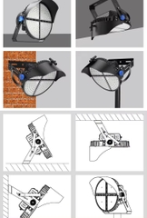 Đèn Sân Golf 800W Pha Led Module Mã SP ZFL-CLEO-INV-ZIG-800 ZALAA Sport Lighting