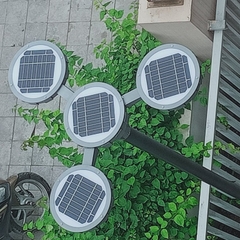 Đèn Sân Vườn Hiện Đại Năng Lượng Mặt Trời ZG-TYD2005-3 28W ZALAA Cho cột cao 3-5m