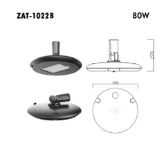 Đầu Cột Đèn Đường Khu Đô Thị Mới, Công Viên ZAT-1022B LED 30W-150W, hợp cột 3m-6m