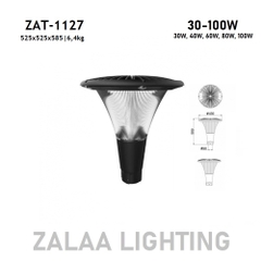 Đầu Cột Đèn Chiếu Sáng Công Viên, Khu Đô Thị Mới ZAT-1127 30-100W H3-6M ZALAA