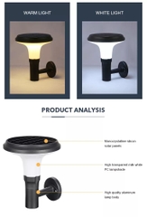 Đèn Treo Tường Ngoài Trời Năng Lượng Mặt Trời ZG-BD1004 Hình Nấm ZALAA Garden Lights