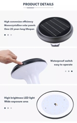 Đèn Treo Tường Ngoài Trời Năng Lượng Mặt Trời ZG-BD1004 Hình Nấm ZALAA Garden Lights