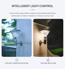 Đèn Tường Trang Trí Sân Vườn Năng Lượng Mặt Trời ZG-BD4005 Kim Cương ZALAA Garden Lights