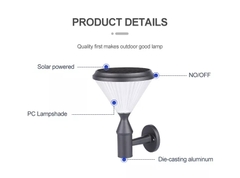 Đèn Tường Trang Trí Sân Vườn Năng Lượng Mặt Trời ZG-BD4005 Kim Cương ZALAA Garden Lights