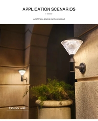 Đèn Tường Trang Trí Sân Vườn Năng Lượng Mặt Trời ZG-BD4005 Kim Cương ZALAA Garden Lights