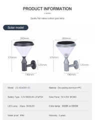 Đèn Tường Trang Trí Sân Vườn Năng Lượng Mặt Trời ZG-BD4005 Kim Cương ZALAA Garden Lights