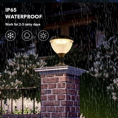 Đèn Trụ Cổng Solar Hiện Đại - Chiếu Sáng Tường Rào Cảnh Quan Sân Vườn Zalaa ZG-ZTD0705