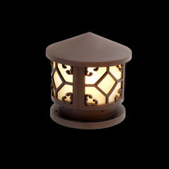 Đèn Trụ Cổng Tròn ZTCT LED-E27 D200, D250, D300, D400... Inox Sơn theo yêu cầu