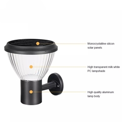 Đèn Tường Ngoại Thất Tòa Nhà Năng Lượng Mặt Trời ZG-BD4001 ZALAA Garden Lights