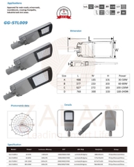 Đèn Đường LED OEM Philips Meanwell 100W, 120W, 150W, 200W Mã GG-STL009 ZALAA