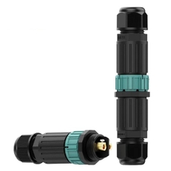 Đầu Nối Điện Chữ 2 Đầu Âm/Dương EW-M28MF Chống nước, Ngoài trời IP68 - Linh kiện đèn led Zalaa