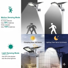 Đèn Đường Năng Lượng Mặt Trời ZALAA ZL-GMX-DDZ Cảm Biến Thông Minh IP65