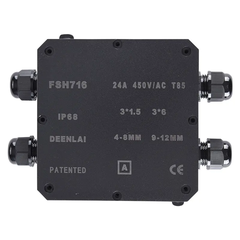 Hộp Nối Điện Deenlai FSH716-A - Chia nhiều cổng từ 2 đến 12 ngả, Chống nước, Ngoài trời IP68 - Linh kiện đèn led Zalaa