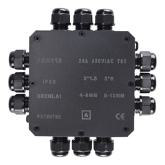 Hộp Nối Điện Deenlai FSH716-A - Chia nhiều cổng từ 2 đến 12 ngả, Chống nước, Ngoài trời IP68 - Linh kiện đèn led Zalaa