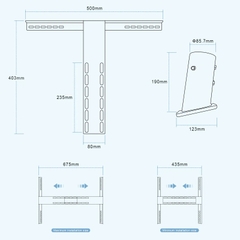 Giá Đỡ Tấm Pin Mặt Trời 76mm Có Thể Điều Chỉnh/Adjustable 76mm Solar Panel Mount Bracket | ZALAA OEM Theo Yêu Cầu