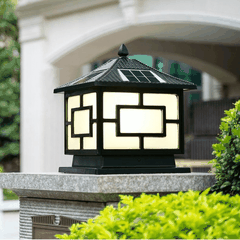 Đèn Solar Trụ Cổng Kiểu Dáng Cổ Điển trang trí và chiếu sáng Trụ Cột Hàng Rào Cảnh Quan Ngoài Trời